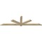 Ekena Millwork Kennewick Rough Sawn Timber Gable Bracket, Douglas Fir, 84"W x 24"H x 2"D x 4"F, 7/12 Pitch GBW084X24X0204KEN00RDF - alternate 1